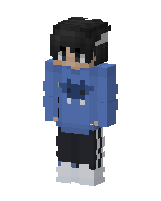Blue Player Boy skin, 3D preview