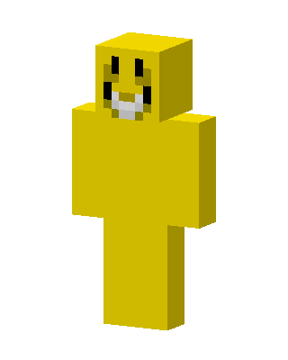 Yellow Smiley skin, 3D preview