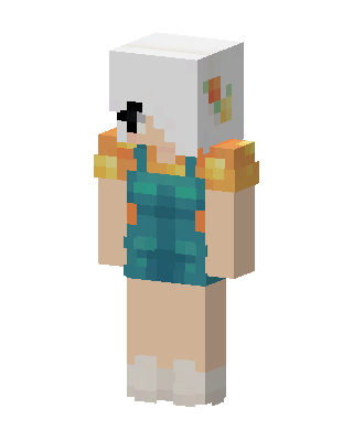 Teal Overalls Girl Minecraft skin