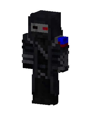 Black Ninja Boy skin, 3D preview