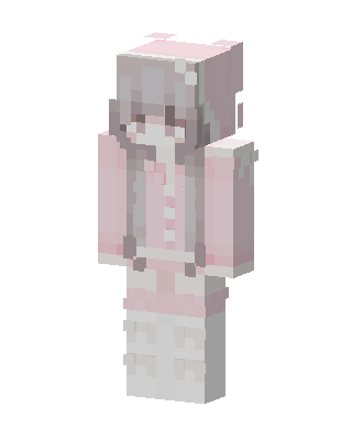 Pink Bunny Girl skin, 3D preview