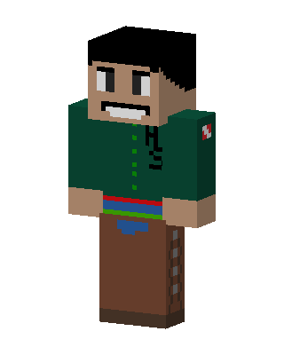 Grinning Green Hoodie Minecraft skin