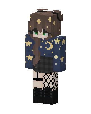 Starry Night Girl Minecraft skin