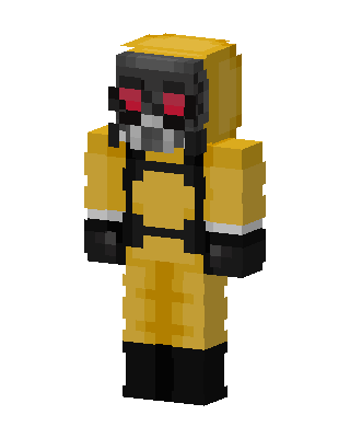 Yellow Fighter Boy skin, 3D preview