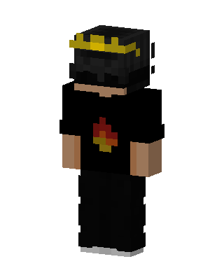 Flame Tee Crown skin, 3D preview
