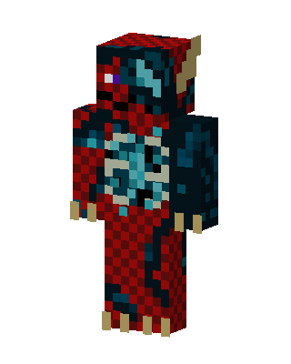 Crimson Abyss Dragon skin, 3D preview