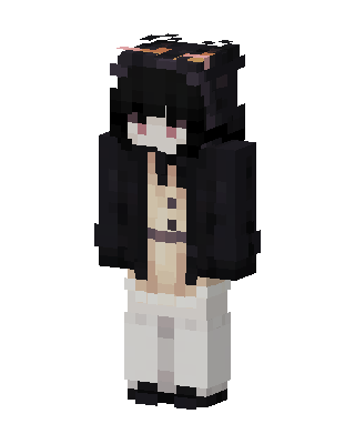 Shadow Hoodie Girl Minecraft cute skin