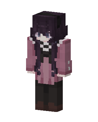 Pink Student Girl Minecraft skin