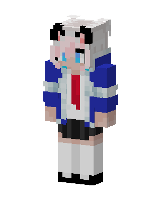 White Student Girl Minecraft skin