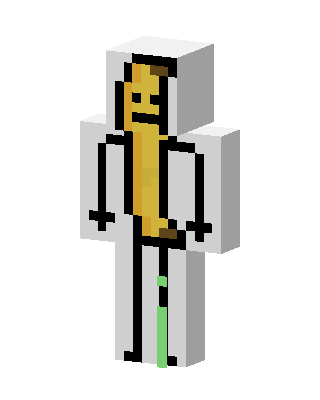 Banana Stickman skin, 3D preview