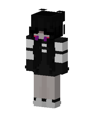 Shadow Goth Girl Minecraft skin