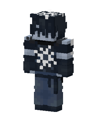Snowflake Hoodie skin, 3D preview