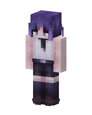 Violet Schoolgirl skin, 3D preview