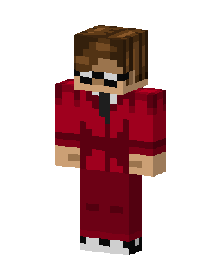 Red Holiday Boy Minecraft skin