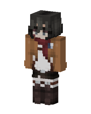 Mikasa Ackerman skin, 3D preview
