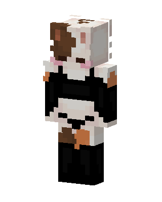 Calico Maid skin, 3D preview