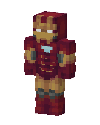 Iron Man skin, 3D preview