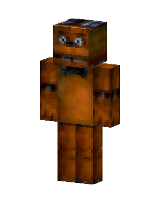 Freddy Fazbear skin, 3D preview