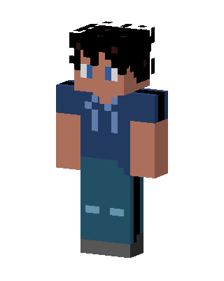 Blue Student Boy Minecraft skin