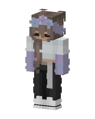 Pastel Flower Girl skin, 3D preview