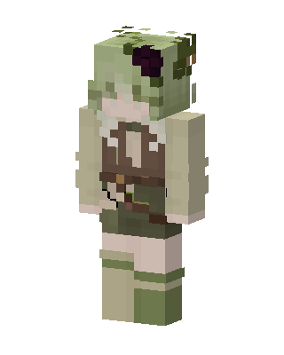 Moss Forager skin, 3D preview