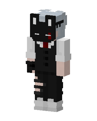Masked Cat Boy skin, 3D preview