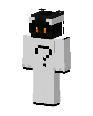 White Glowing Cat Minecraft skin