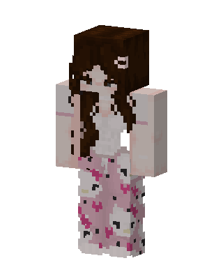 Kitty Pajamas skin, 3D preview