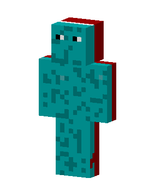 Teal Mosaic skin, 3D preview