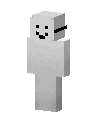 Smiley Ghost skin, 3D preview