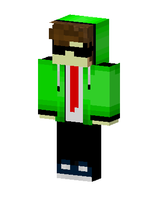 Green Hoodie Shades Minecraft skin