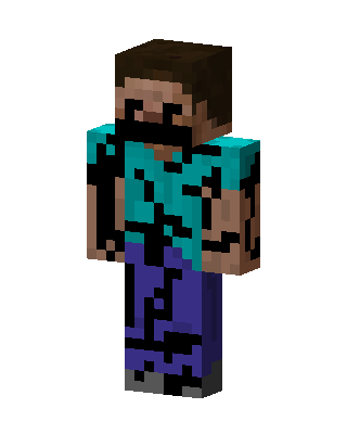 Teal Mob Boy skin, 3D preview