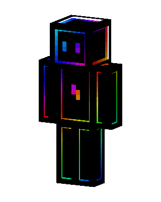 Neon Outline skin, 3D preview