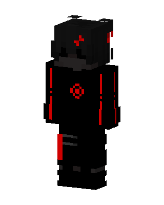 Black Fighter Boy skin, 3D preview