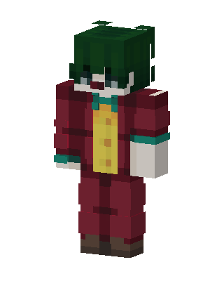 Red Anime Boy skin, 3D preview