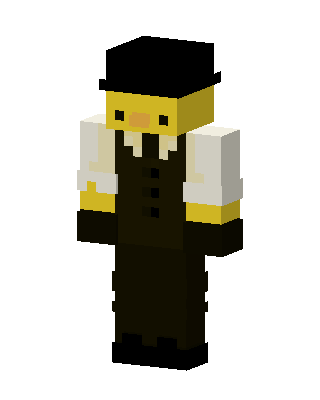 Dapper Duckling skin, 3D preview