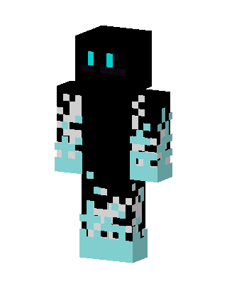 Black Glowing Villain skin, 3D preview