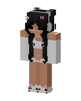 Black Gamer Girl Minecraft skin