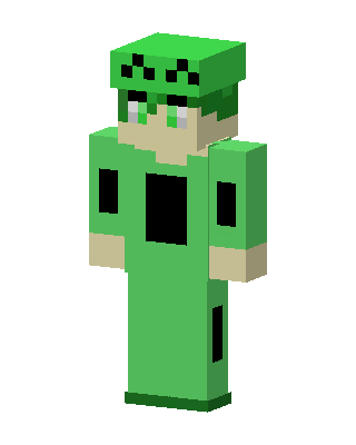 Green Creeper Boy Minecraft creeper skin
