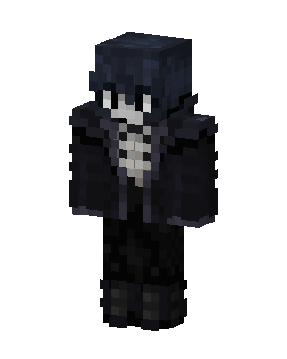 Black Villain Boy skin, 3D preview
