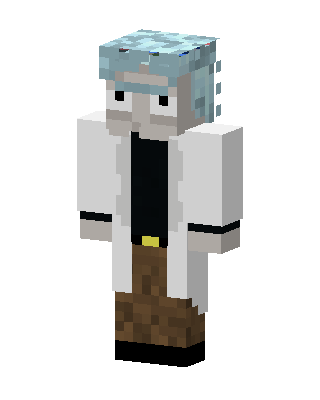 White Worker Boy skin, 3D preview