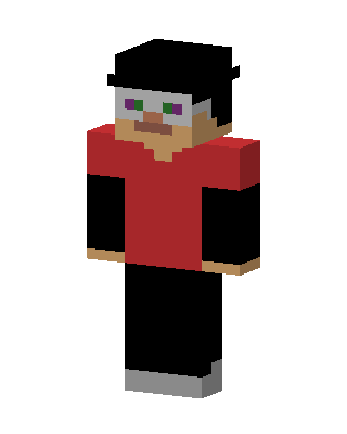 Red Player Boy skin, 3D preview