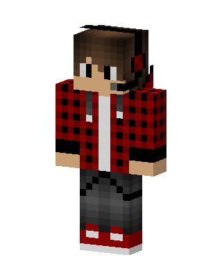 Plaid Gamer skin, 3D preview