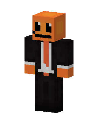 Orange Smiley Suit Minecraft Halloween skin