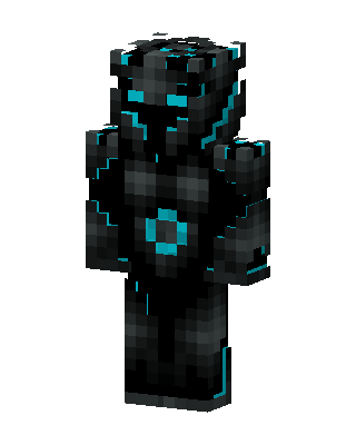 Cyan Sentinel skin, 3D preview