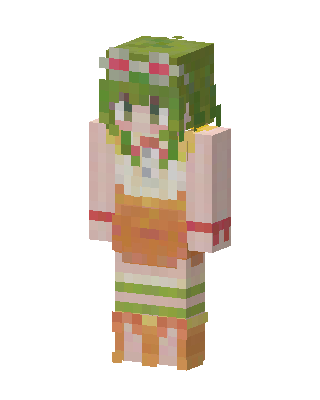 Megpoid Gumi skin, 3D preview