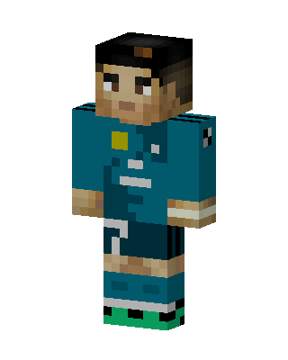 Teal Jacket Kid skin, 3D preview