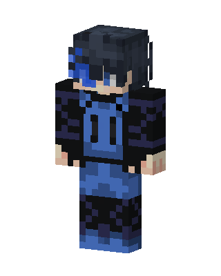 Midnight Blue Hoodie skin, 3D preview