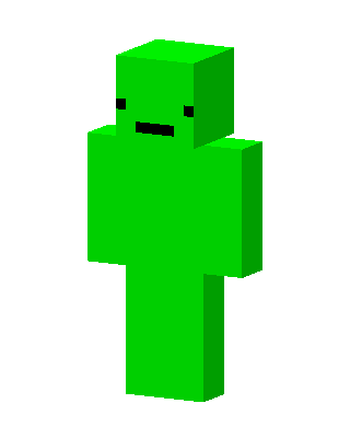 Green Mob skin, 3D preview