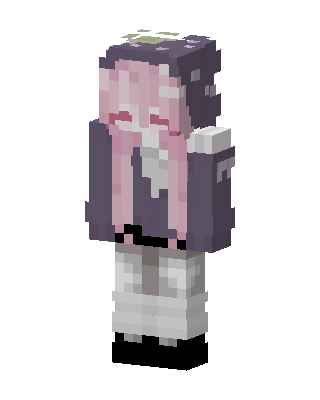 Pink Anime Girl skin, 3D preview